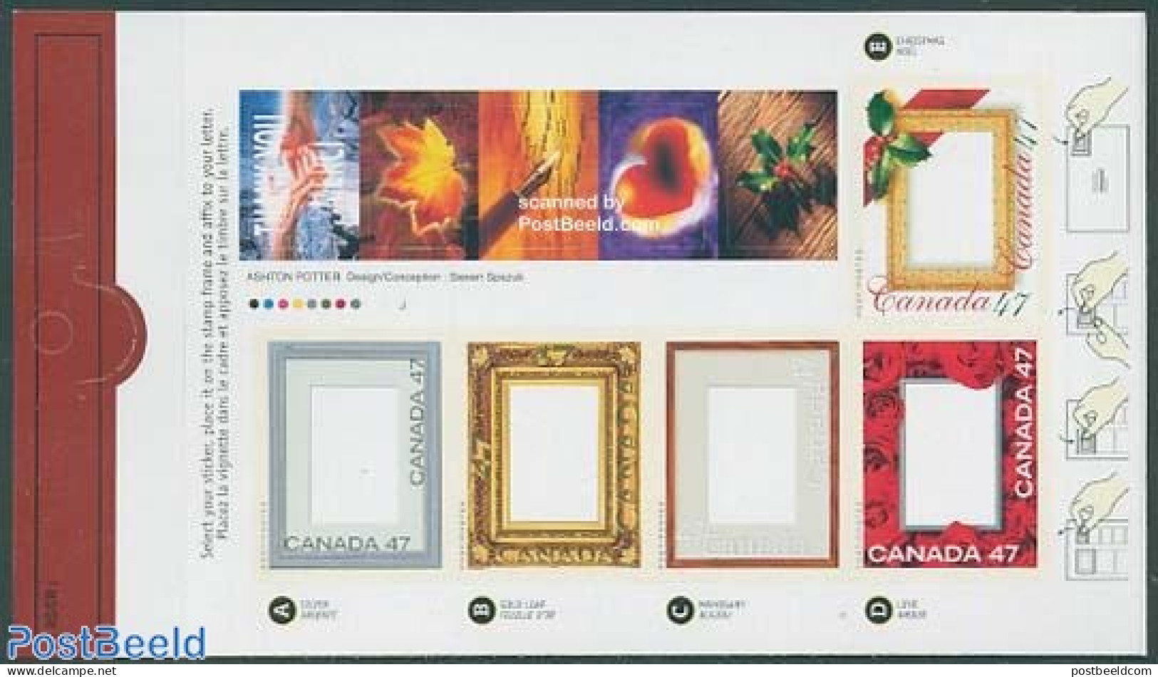 Canada 2000 Greeting Stamps 5v In Booklet, Mint NH, Various - Stamp Booklets - Greetings & Wishing Stamps - Neufs