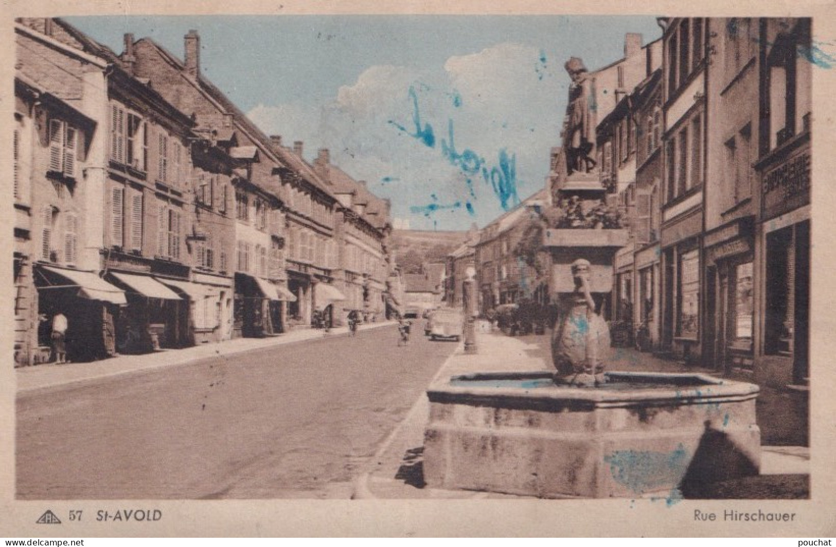 C9-57) SAINT AVOLD - RUE HIRSCHAUER  - ( 2 SCANS ) - Saint-Avold