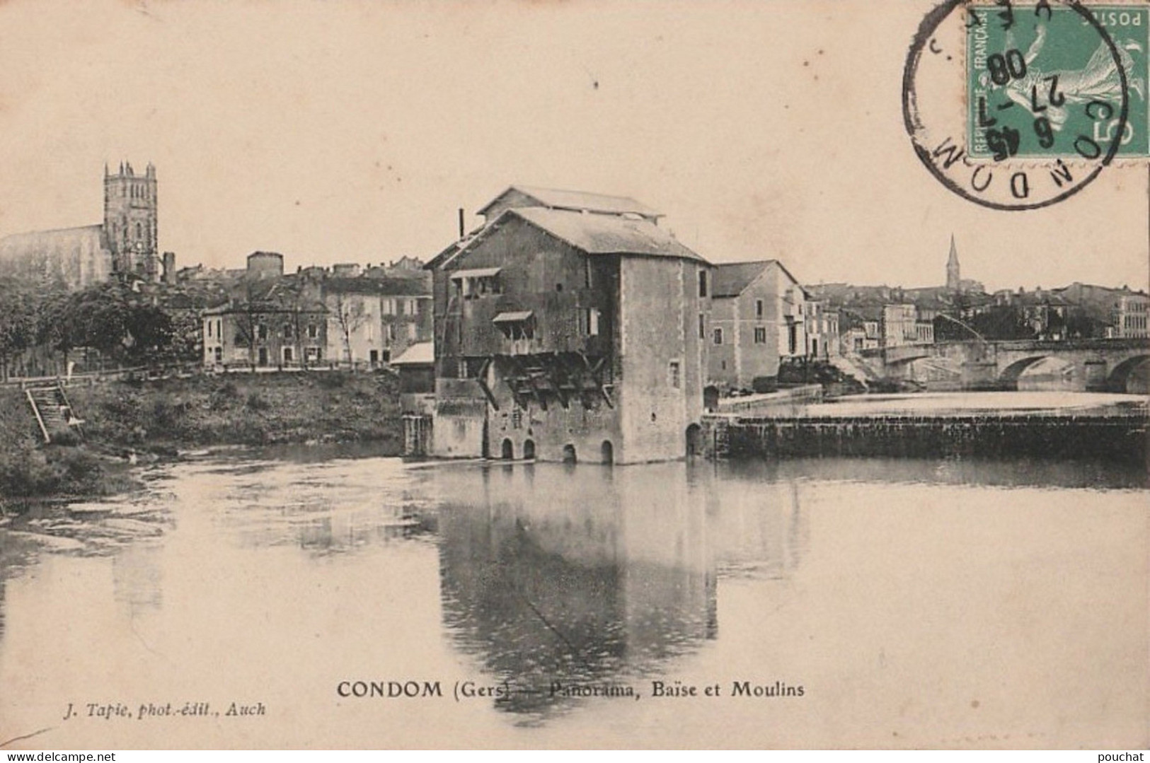 C15-32) CONDOM (GERS) PANORAMA , BAISE ET MOULINS - 1908 - Condom