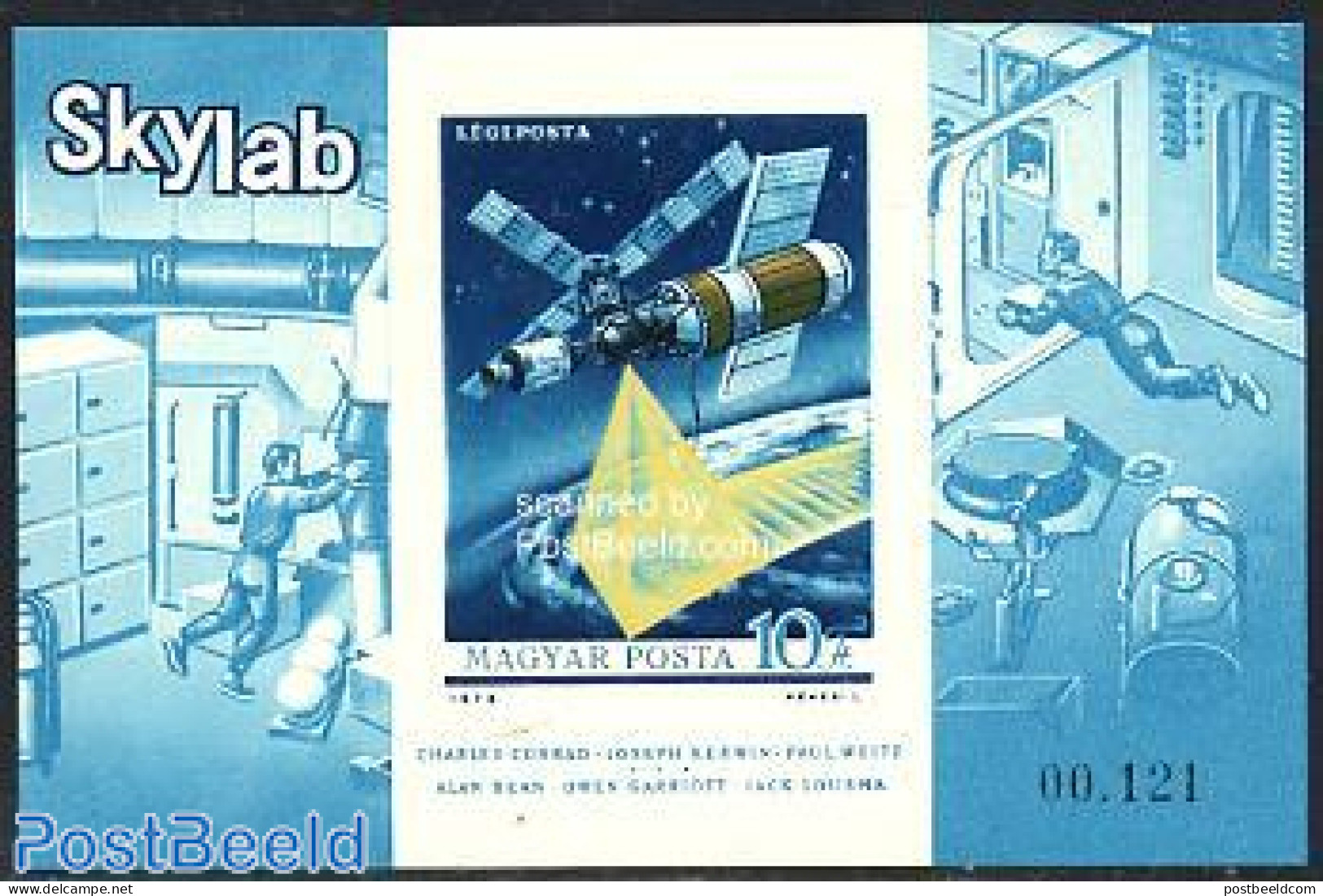 Hungary 1973 Skylab S/s Imperforated, Mint NH, Transport - Space Exploration - Nuovi