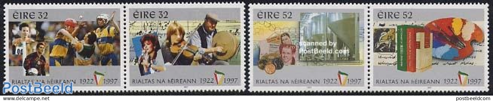 Ireland 1997 75 Years Republic 2x2v [:], Mint NH, Performance Art - Sport - Various - Music - Sport (other And Mixed) .. - Nuovi