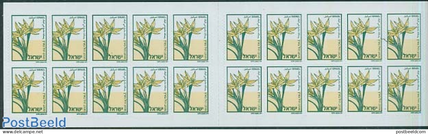 Israel 2005 Flowers Booklet With S-a Stamps, Mint NH, Nature - Flowers & Plants - Stamp Booklets - Neufs (avec Tabs)