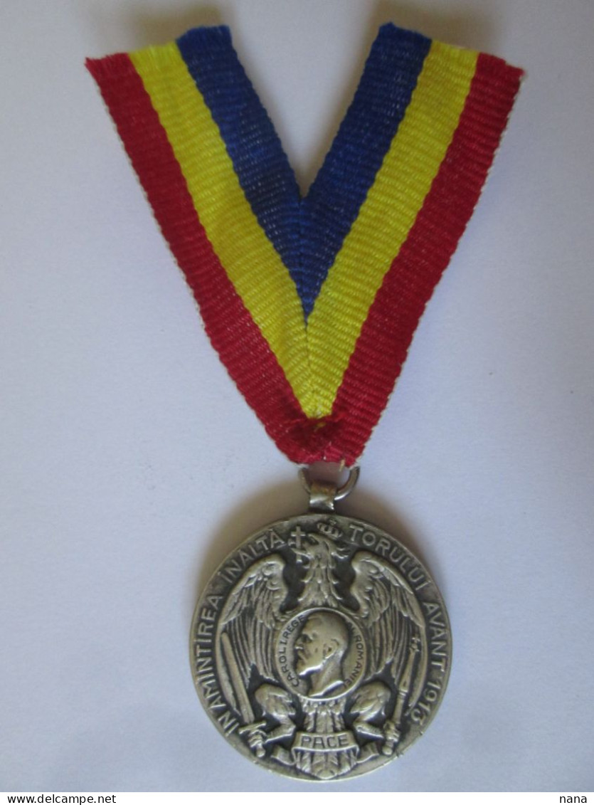 Roumanie Medaille 1913:En Souvenir De L'elan Edifiant/Romanian Medal 1913:In Memory Of The Uplifting Momentum - Sonstige & Ohne Zuordnung