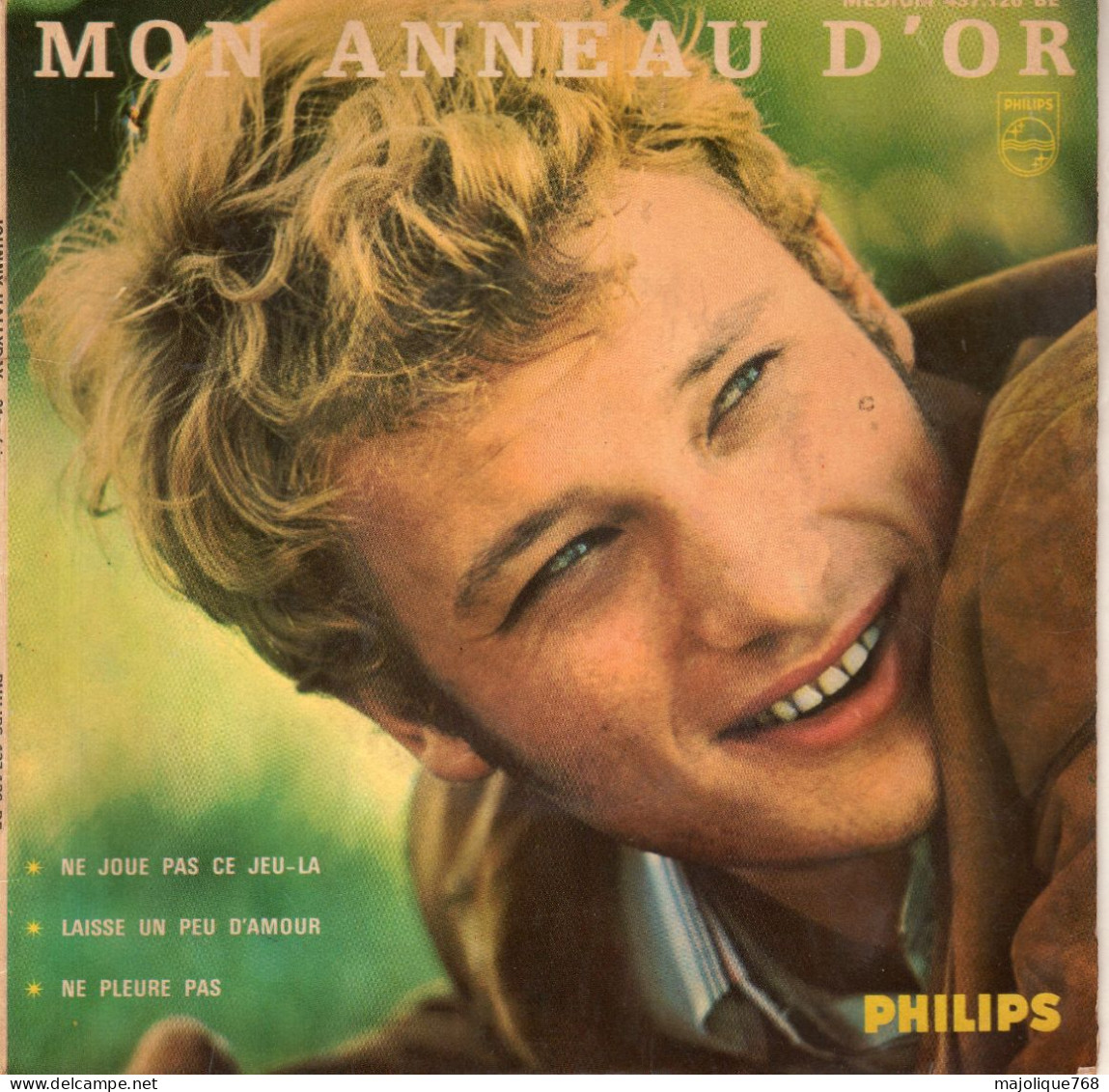 Disque De Johnny Hallyday - Mon Anneau D'or - Philips 437.126 BE - France 1965 - Rock