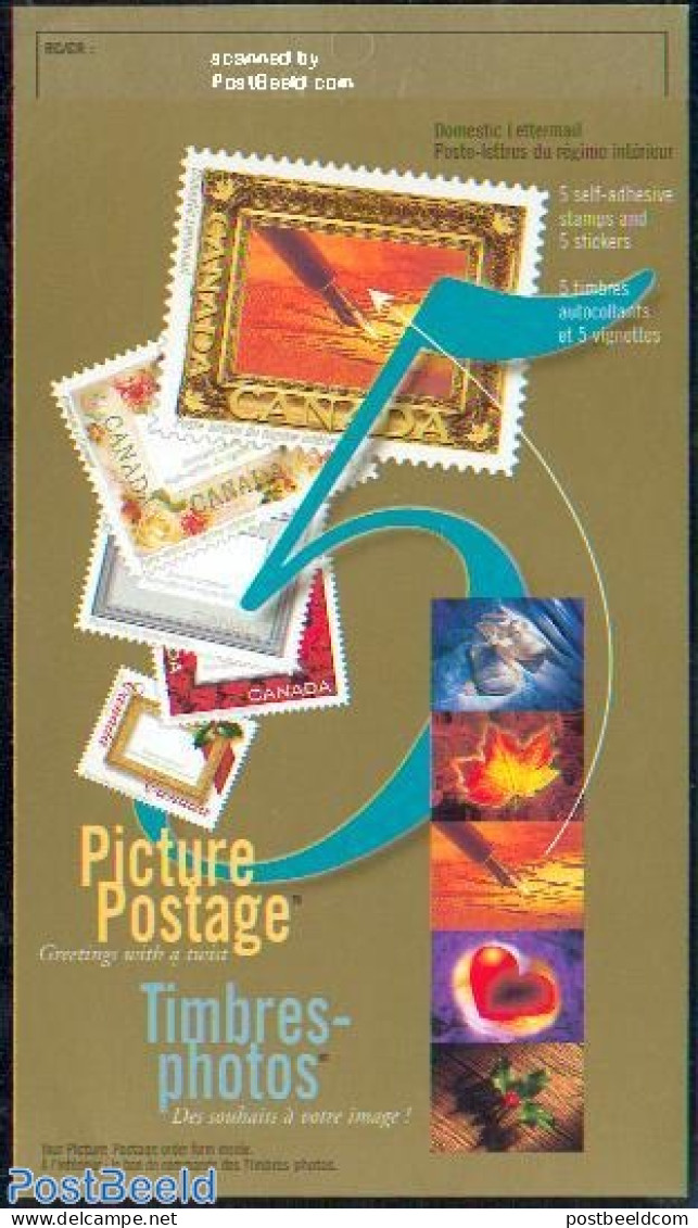 Canada 2001 Picture Postage 5v In Booklet, Mint NH, Various - Stamp Booklets - Greetings & Wishing Stamps - Nuevos