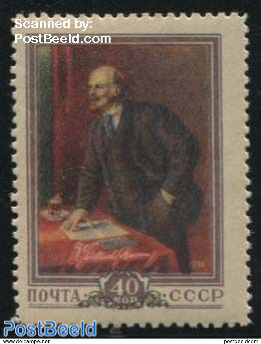 Russia, Soviet Union 1956 W.I. Lenin 1v, Mint NH, History - Lenin - Neufs