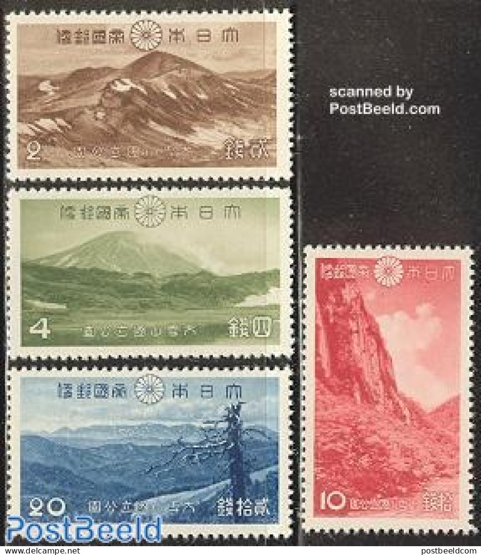 Japan 1940 Landscapes 4v, Mint NH - Unused Stamps