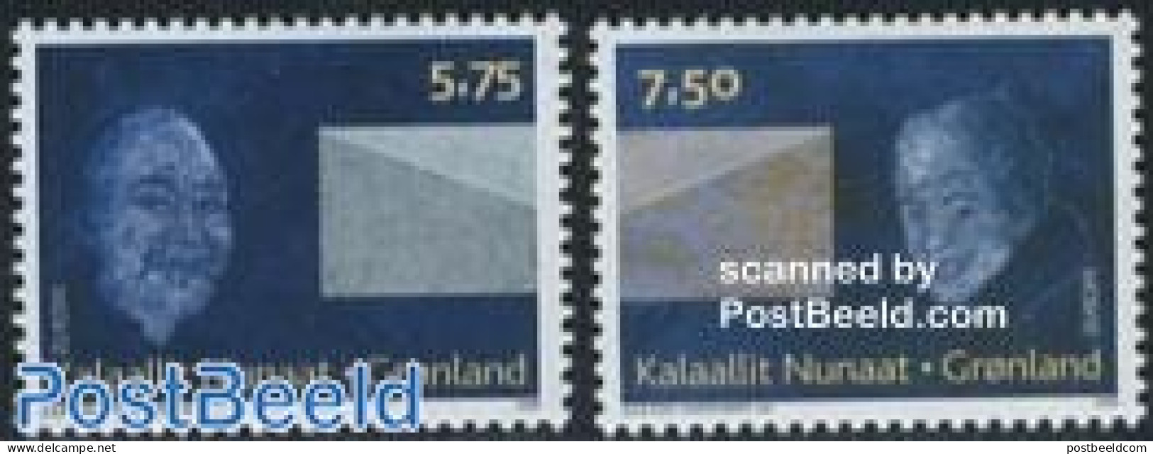 Greenland 2008 Europa, Letter Writing 2v, Mint NH, History - Europa (cept) - Post - Unused Stamps