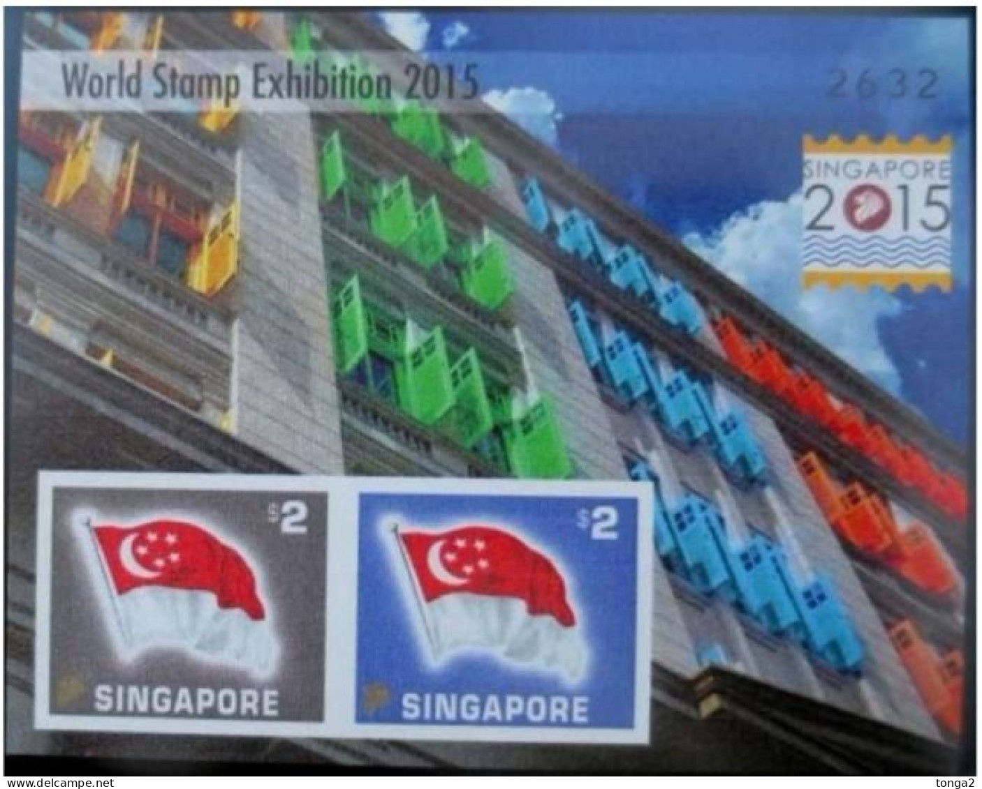 Singapore 2015 World Exhibition Special S/S Printed On Silk And IMPERF - Only 3,000 Done - Unusual - Singapur (1959-...)