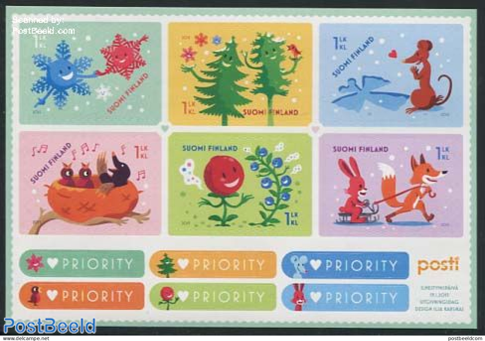 Finland 2015 Wishing Stamps 6v M/s S-a, Mint NH, Various - Greetings & Wishing Stamps - Ungebraucht