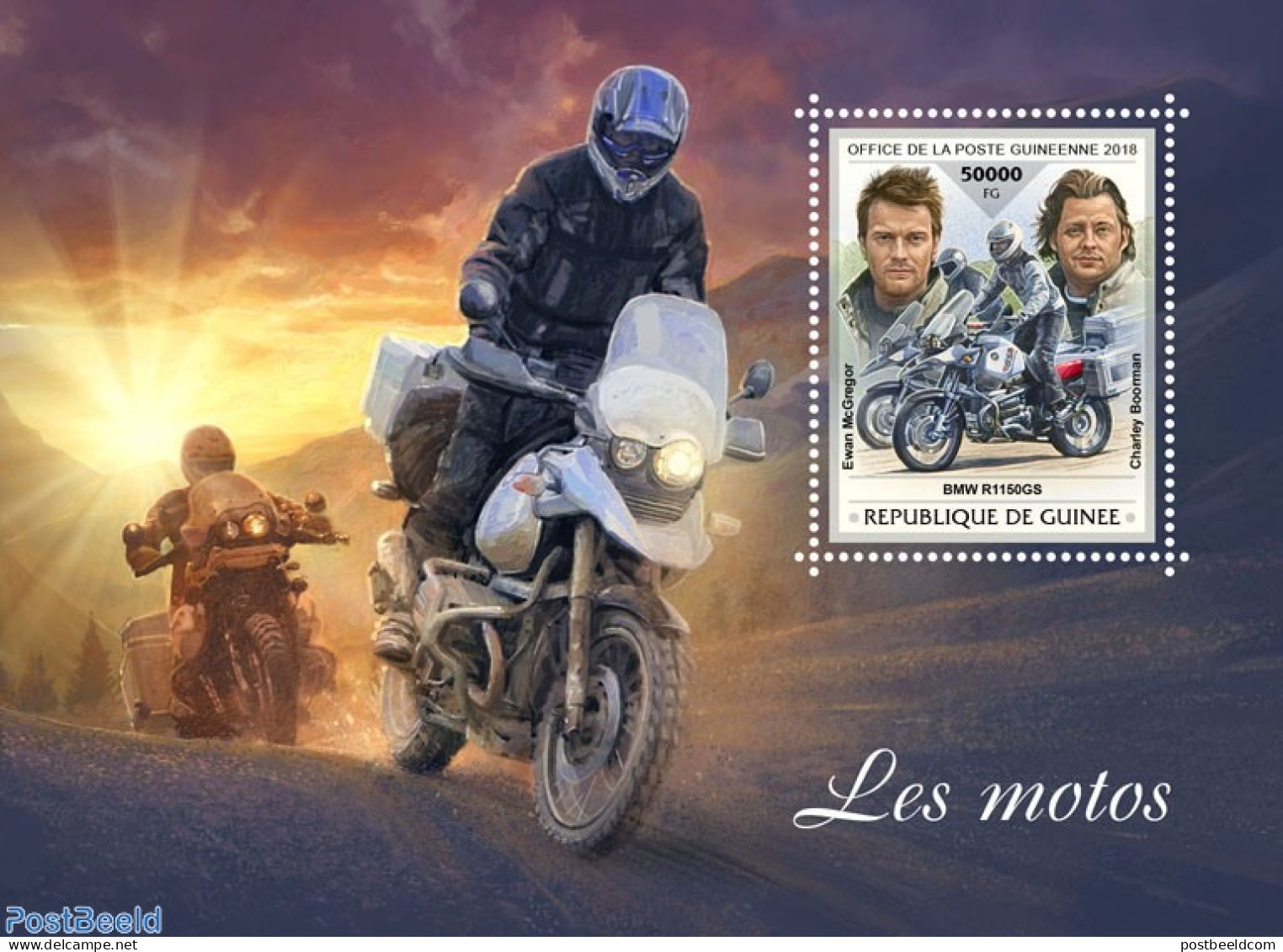 Guinea, Republic 2018 Motorcycles, Mint NH, Transport - Motorcycles - Motorbikes