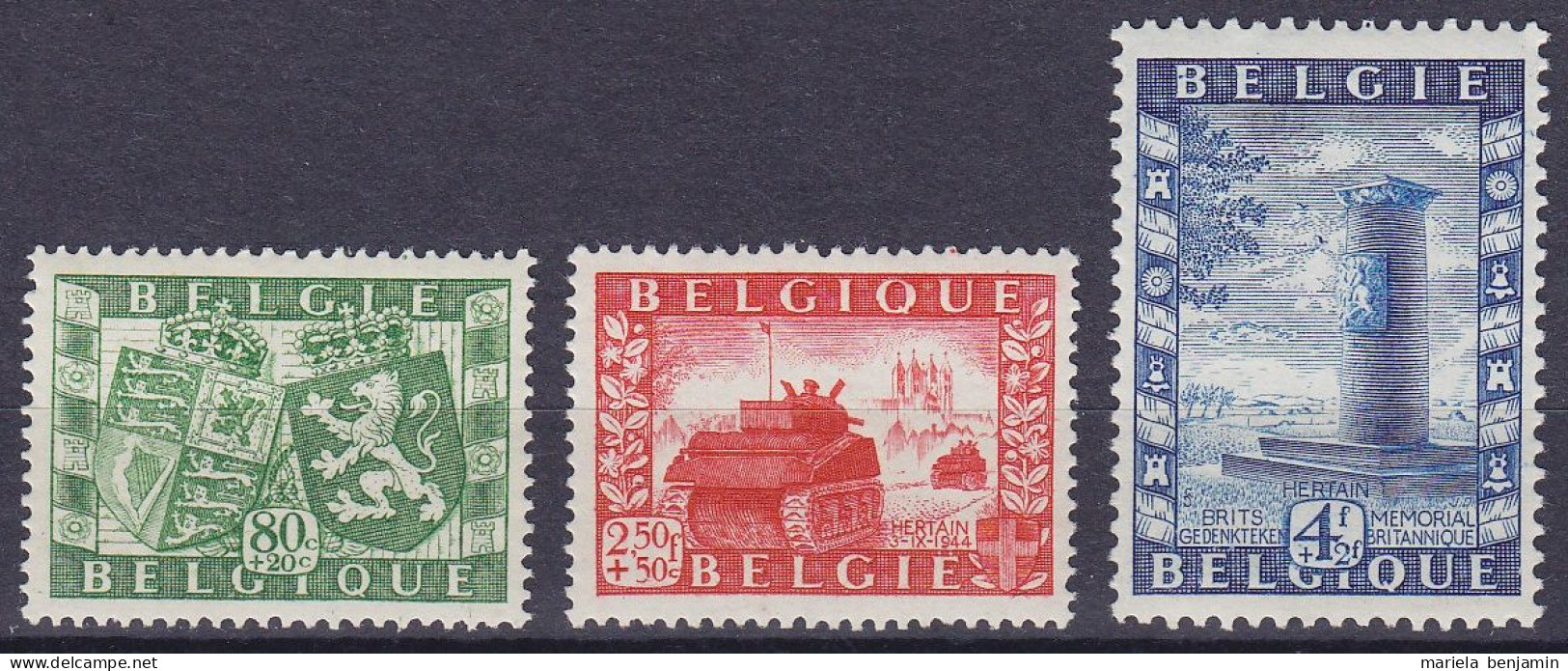 N°823/25 ** Union Belgo-Britannique 1950 - 2. Weltkrieg