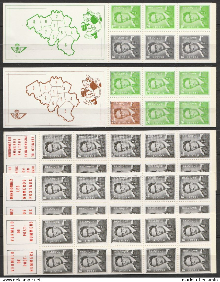 Carnets B3/B7 ** Baudouin à Lunettes 1970 - Non Classificati