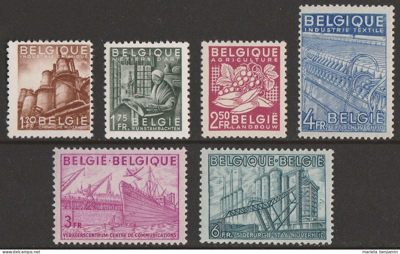 767/72 ** Propagande Pour L'exportation Belge (2e Série) 1948 - 1948 Exportación
