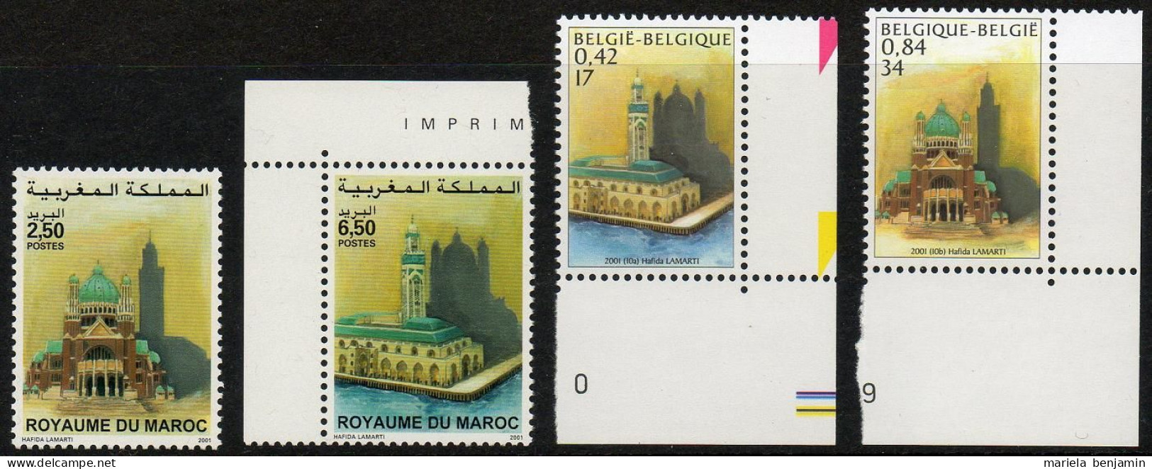 Belgique / Maroc - Basilique & Mosquée ** - Emissions Communes