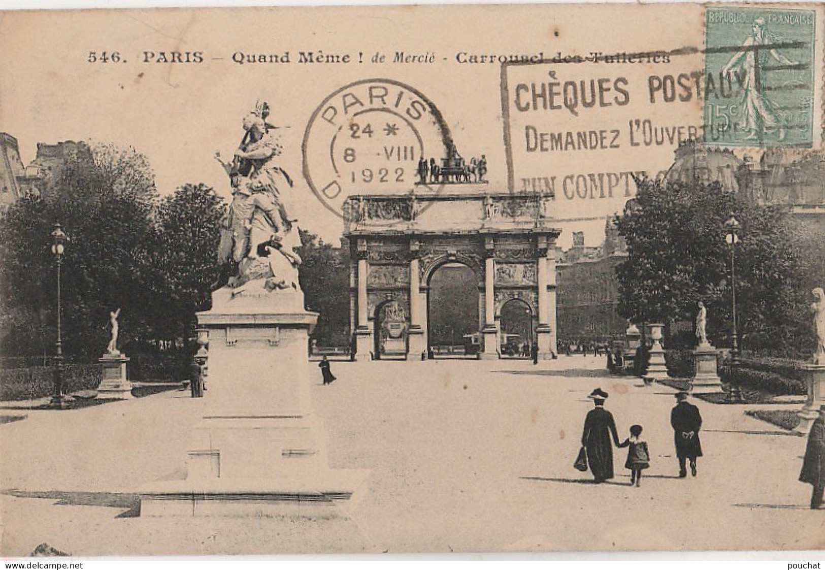 Z22- 75) PARIS - QUAND MEME ! DE MERCI - CARREFOUR DES TUILERIES  - Statue
