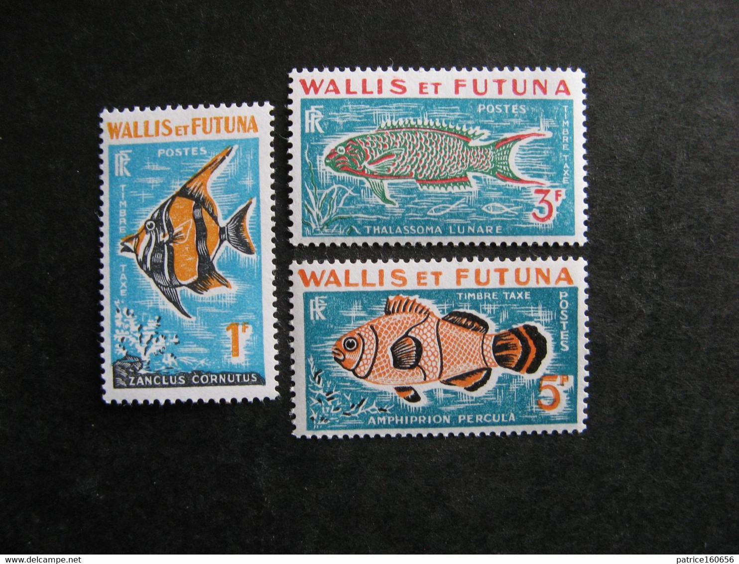 Wallis Et Futuna:  TB Série Timbres-Taxe N° 37a Au N°39a, Neufs XX. - Segnatasse