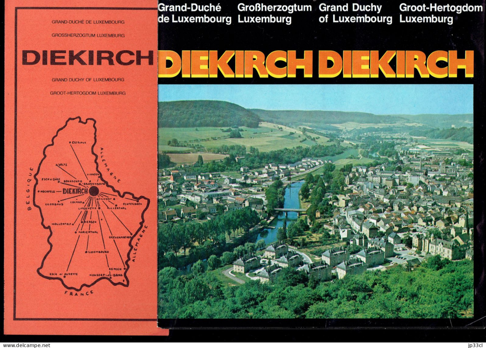 Souvenir D'un Séjour à Diekirch (Dépliant Touristique + Plan De La Ville) - Toeristische Brochures