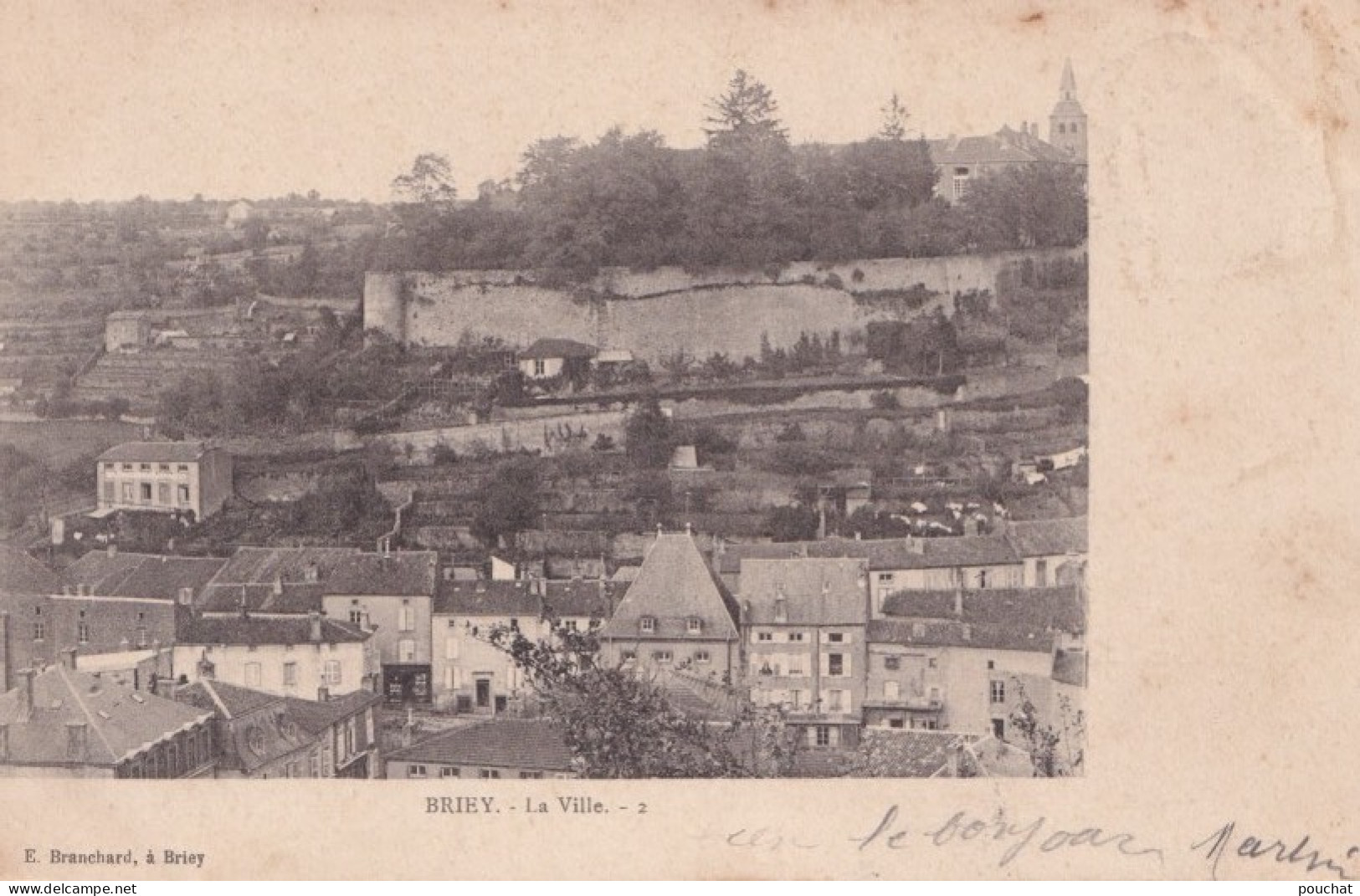 Y13-54) BRIEY - LA VILLE  - 1903 -  ( 2 SCANS ) - Briey