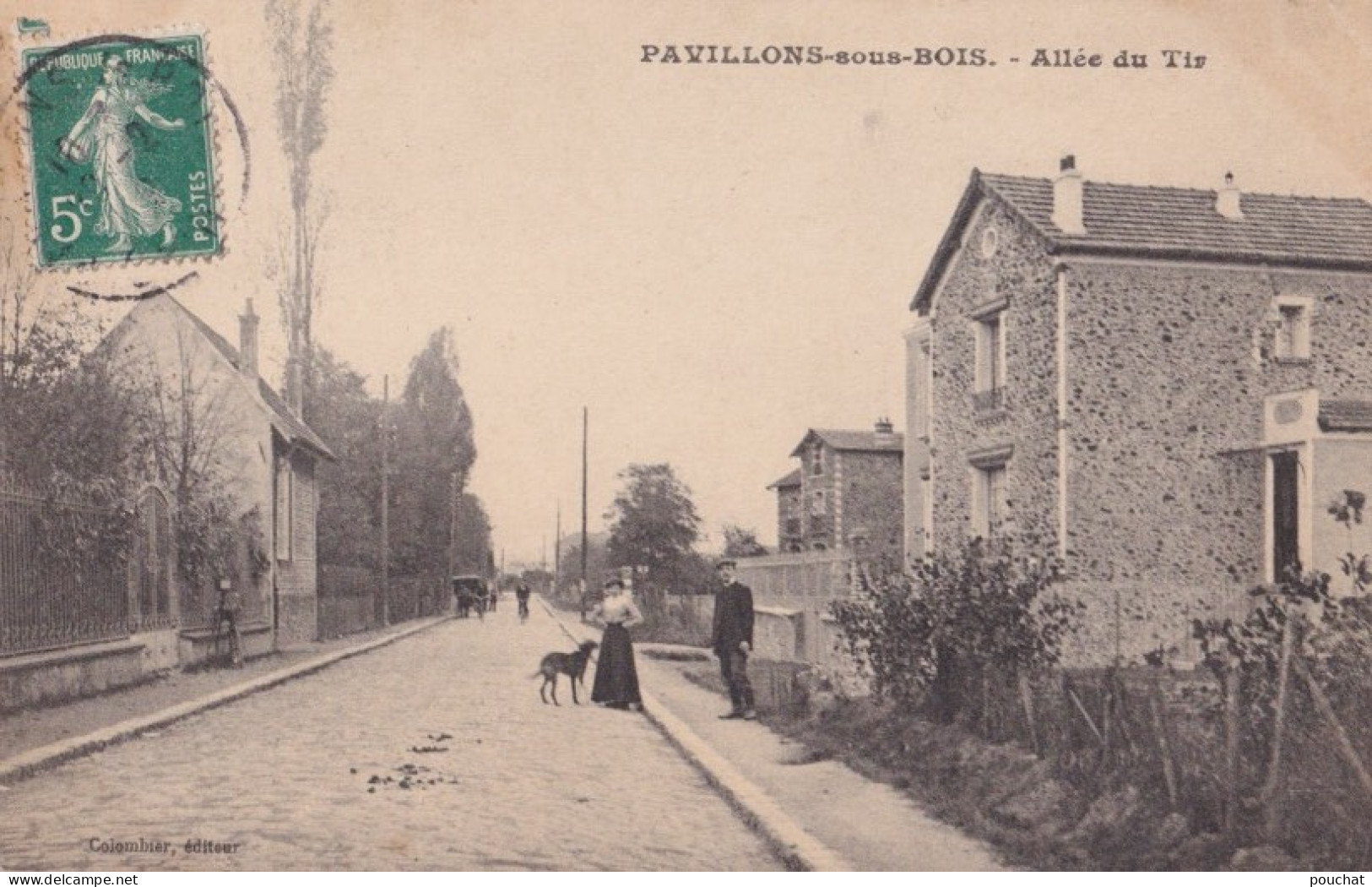 93) PAVILLONS SOUS BOIS - ALLEE DU TIR - ANIMEE - HABITANTS  - Les Pavillons Sous Bois