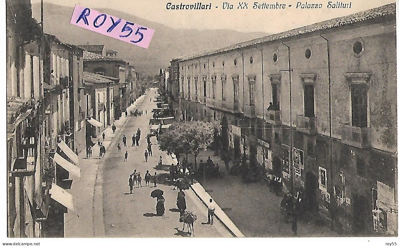 Calabria-cosenza-castrovillari Via Xx Settembre Veduta Palazzo Salituri Veduta Animatissima (f.piccolo) - Altri & Non Classificati