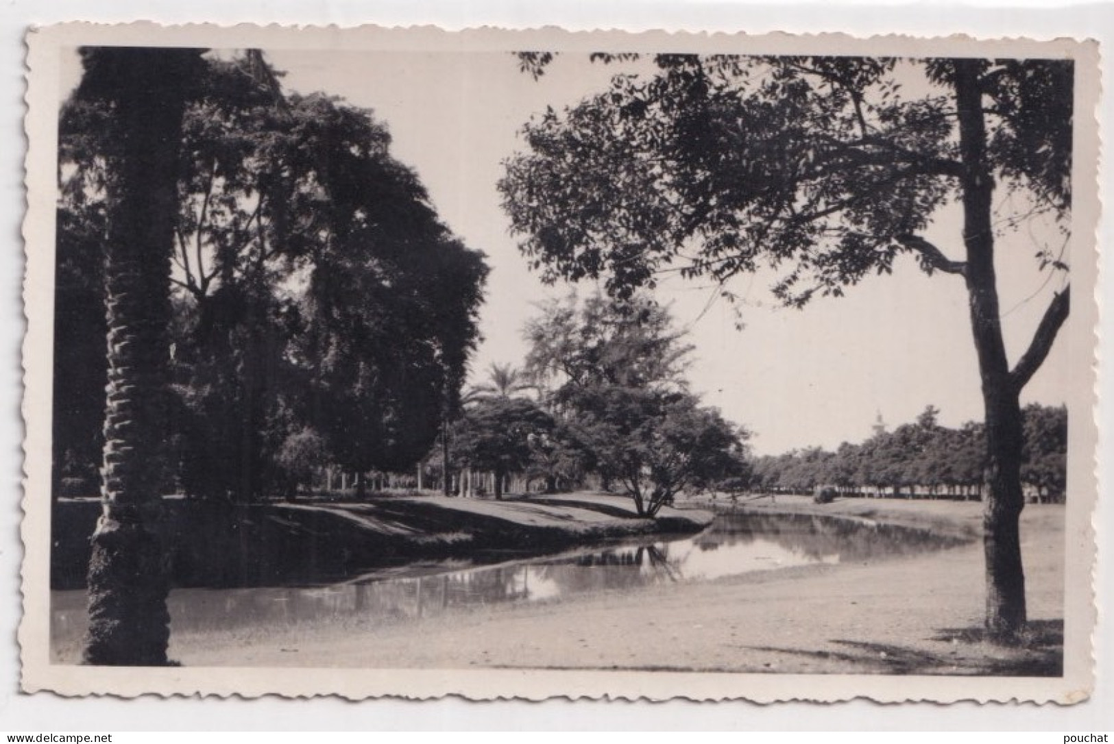 X1- ISMAILIA - EGYPT - EGYPTE - CARTE PHOTO - COURBE DU CANAL D' EAU DOUCE - ( 2 SCANS ) - Ismailia