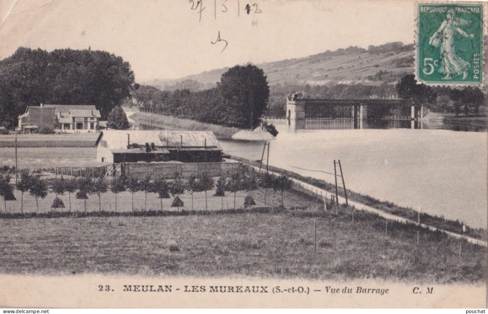 X4-78) MEULAN - LES MUREAUX -  VUE DU BARRAGE - Les Mureaux