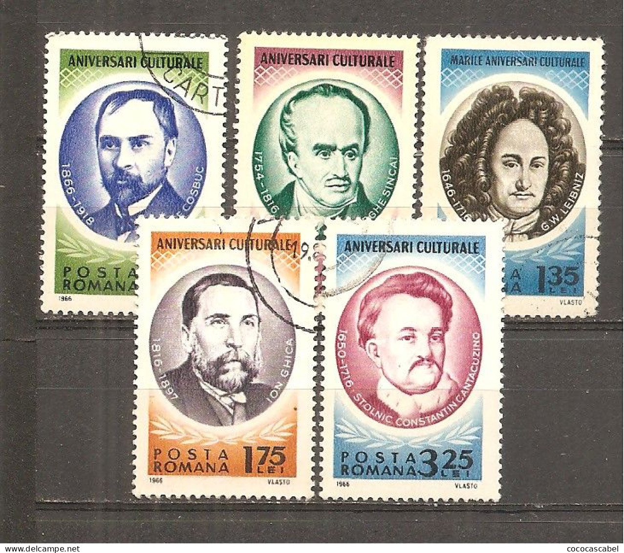 Rumanía Yvert Nº 2219-2220, 2225, 2227-28 (usado) (o) - Used Stamps