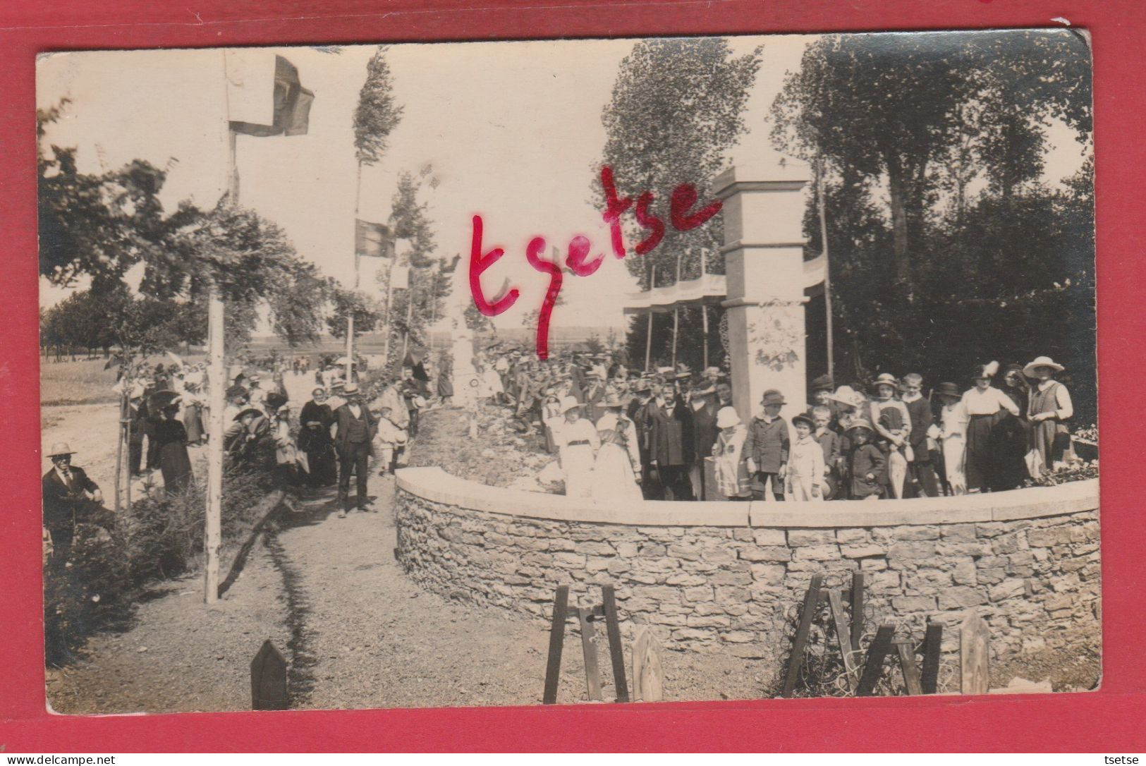 Virton - Inauguration Du Monument Et Du Cimetière De La Chamberlaine - 2 Cartes Photos - 1  ( Voir Verso ) - Virton