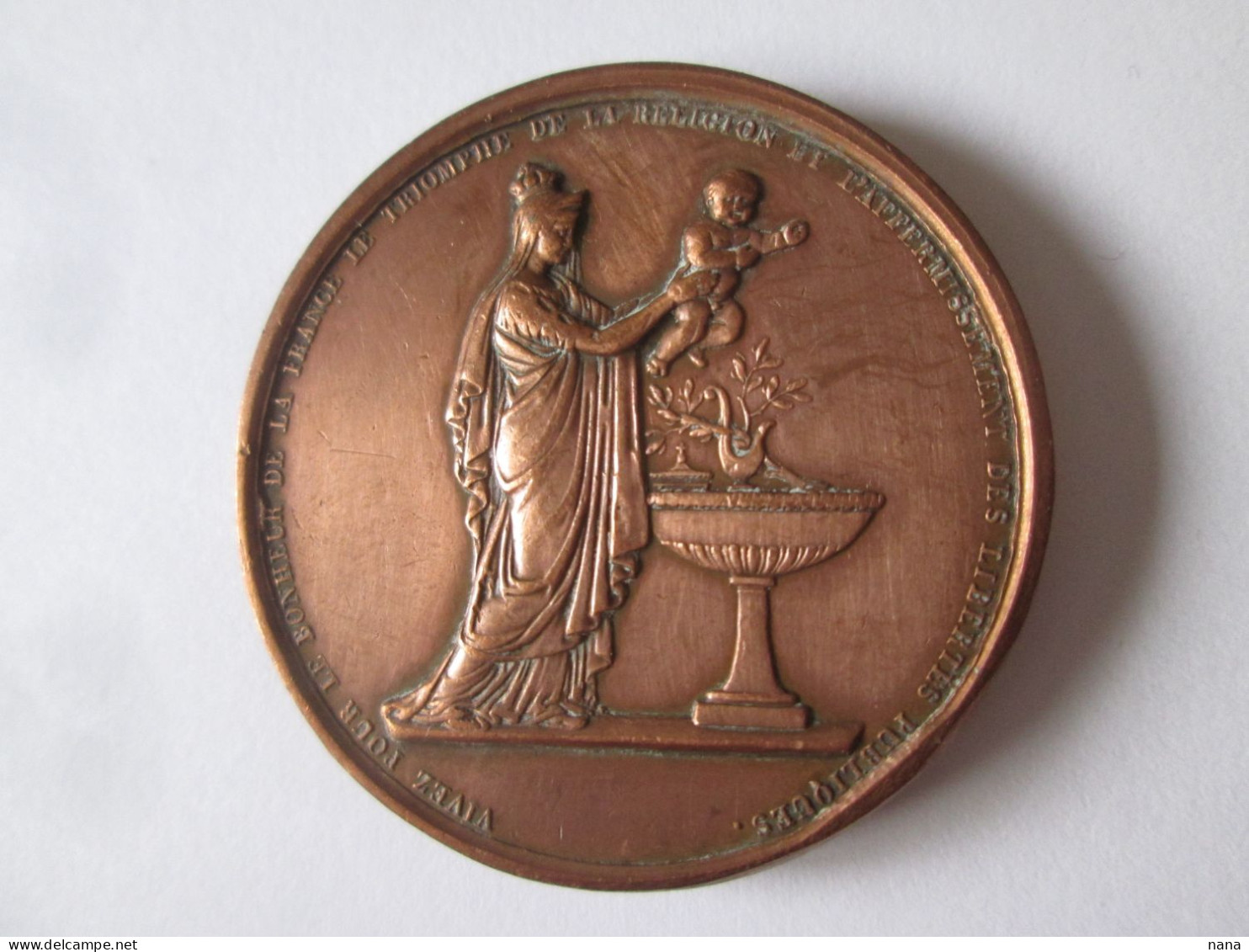 Medaille De Bapteme Eglise Metropolitaine De Paris Vers 1850/Baptism Medal Metropolitan Church Of Paris About 1850 - Vor 1871