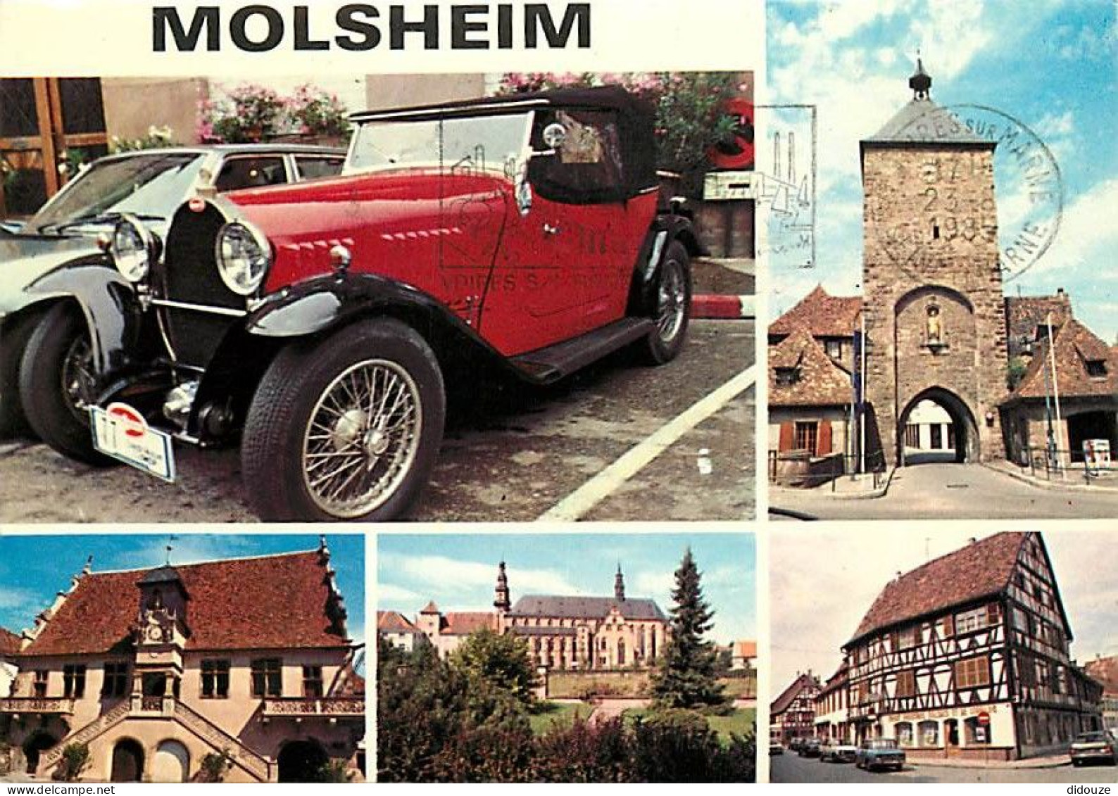 Automobiles - Molsheim - Multivues - Flamme Postale De Molsheim - CPM - Voir Scans Recto-Verso - Turismo