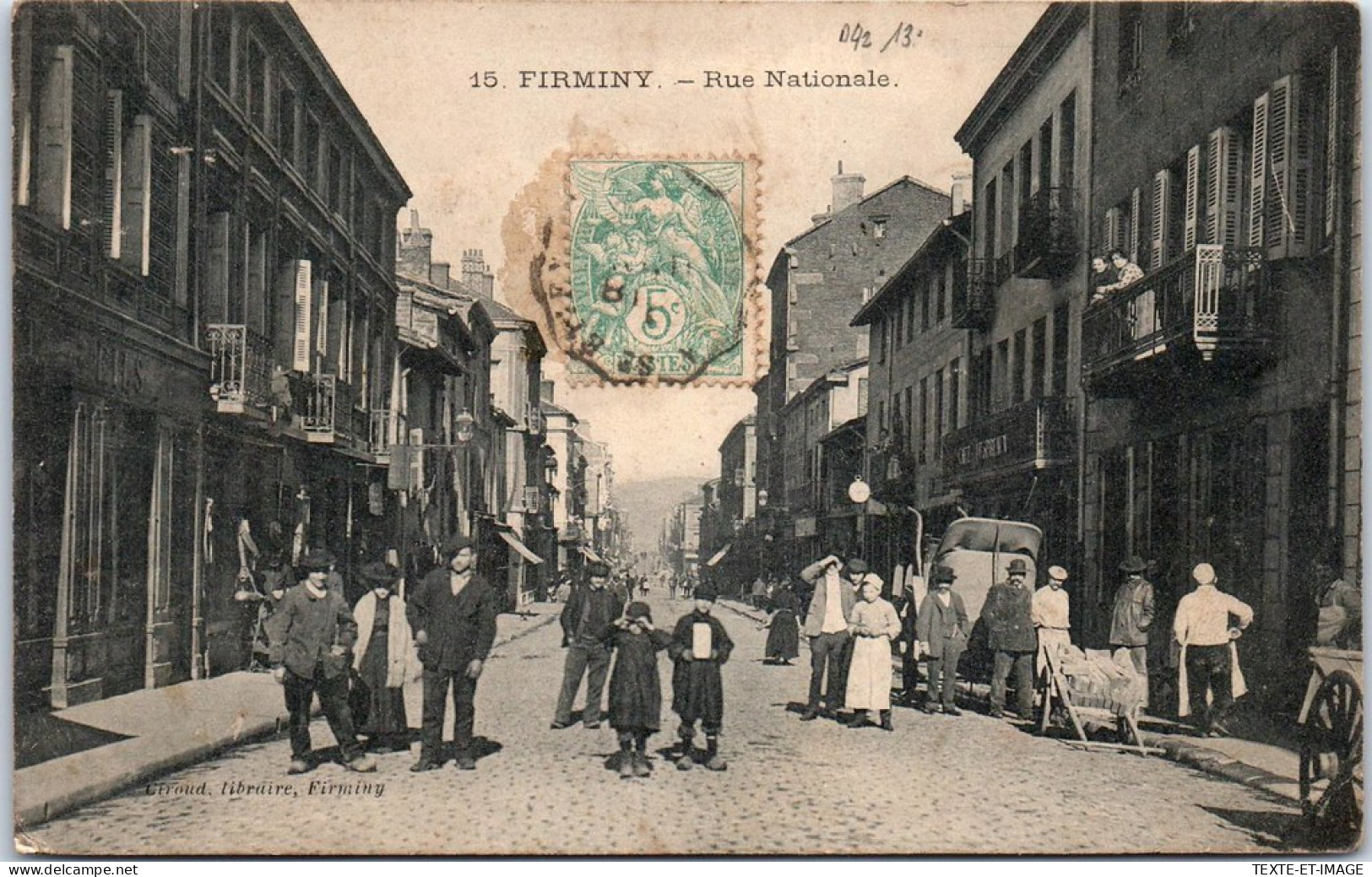 42 FIRMINY - La Rue Nationale. - Firminy
