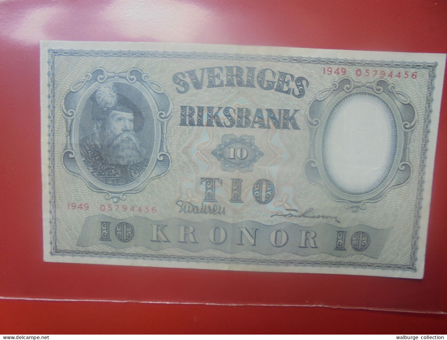 SUEDE 10 KRONOR 1949 Circuler (B.33) - Sweden