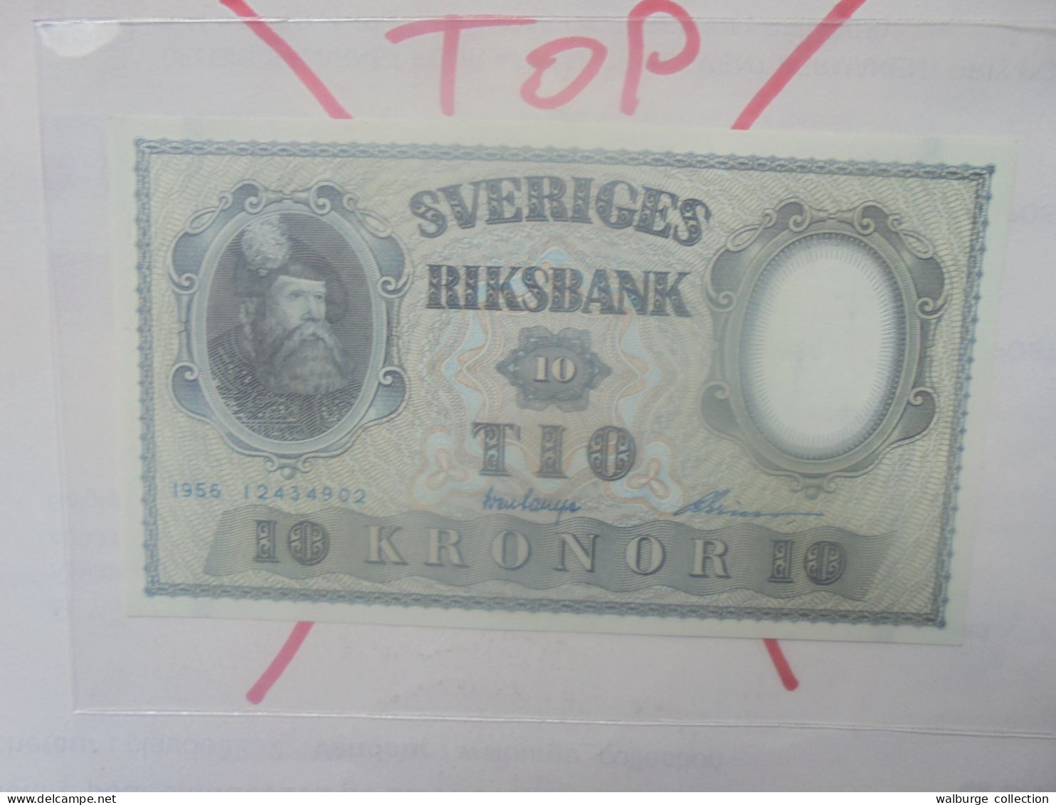 SUEDE 10 KRONOR 1956 Neuf (B.33) - Schweden