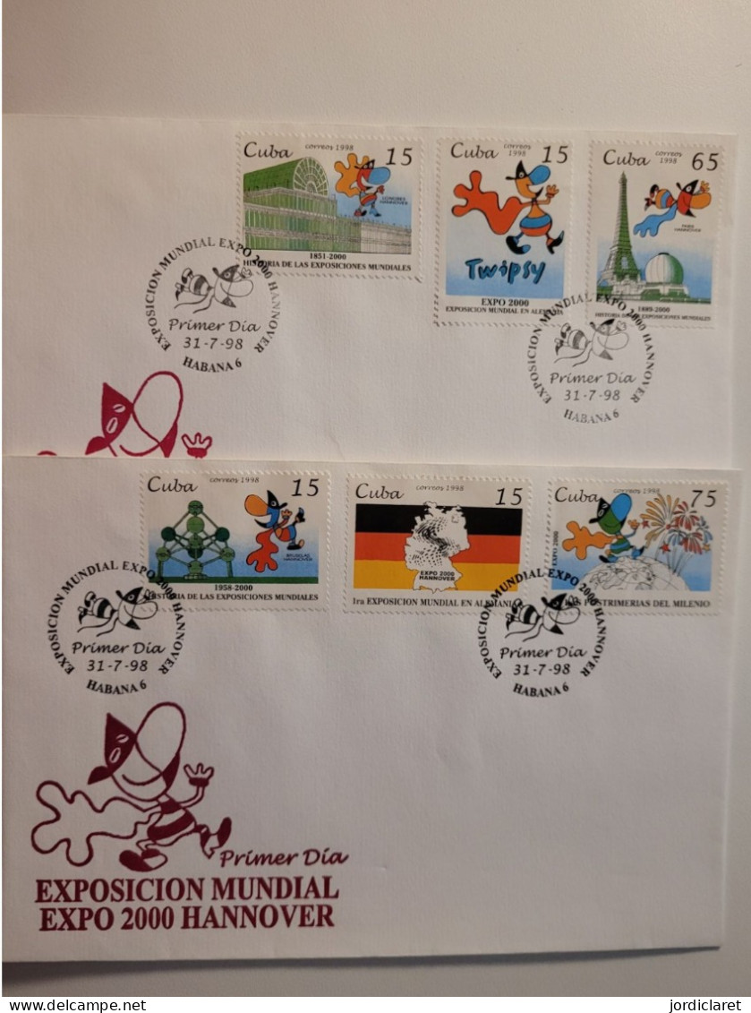 FDC CUBA 1998 - 2000 – Hanovre (Allemagne)