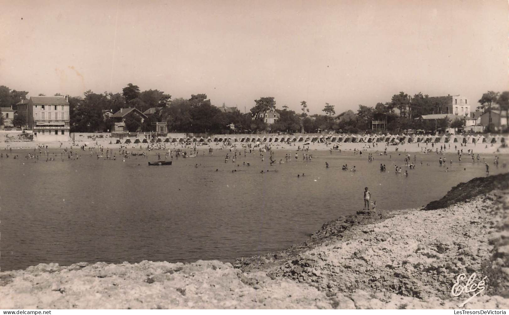 FRANCE - Saint Palais (Charente Maritime) - Vue Générale De La Plage - Vue Sur La Mer - Animé - Carte Postale Ancienne - Saint-Palais-sur-Mer