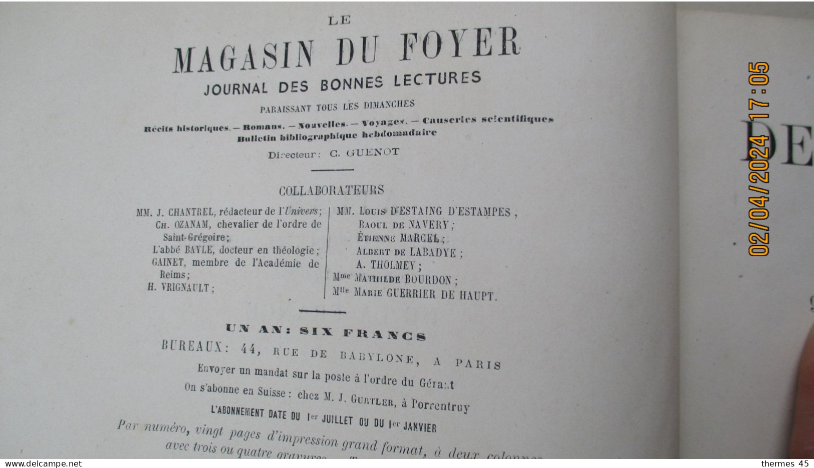 1867 / Petit ATLAS de la FRANCE / 90 cartes / MAGASIN du FOYER – Paris -