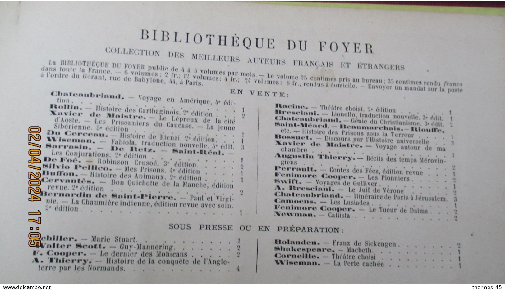 1867 / Petit ATLAS de la FRANCE / 90 cartes / MAGASIN du FOYER – Paris -