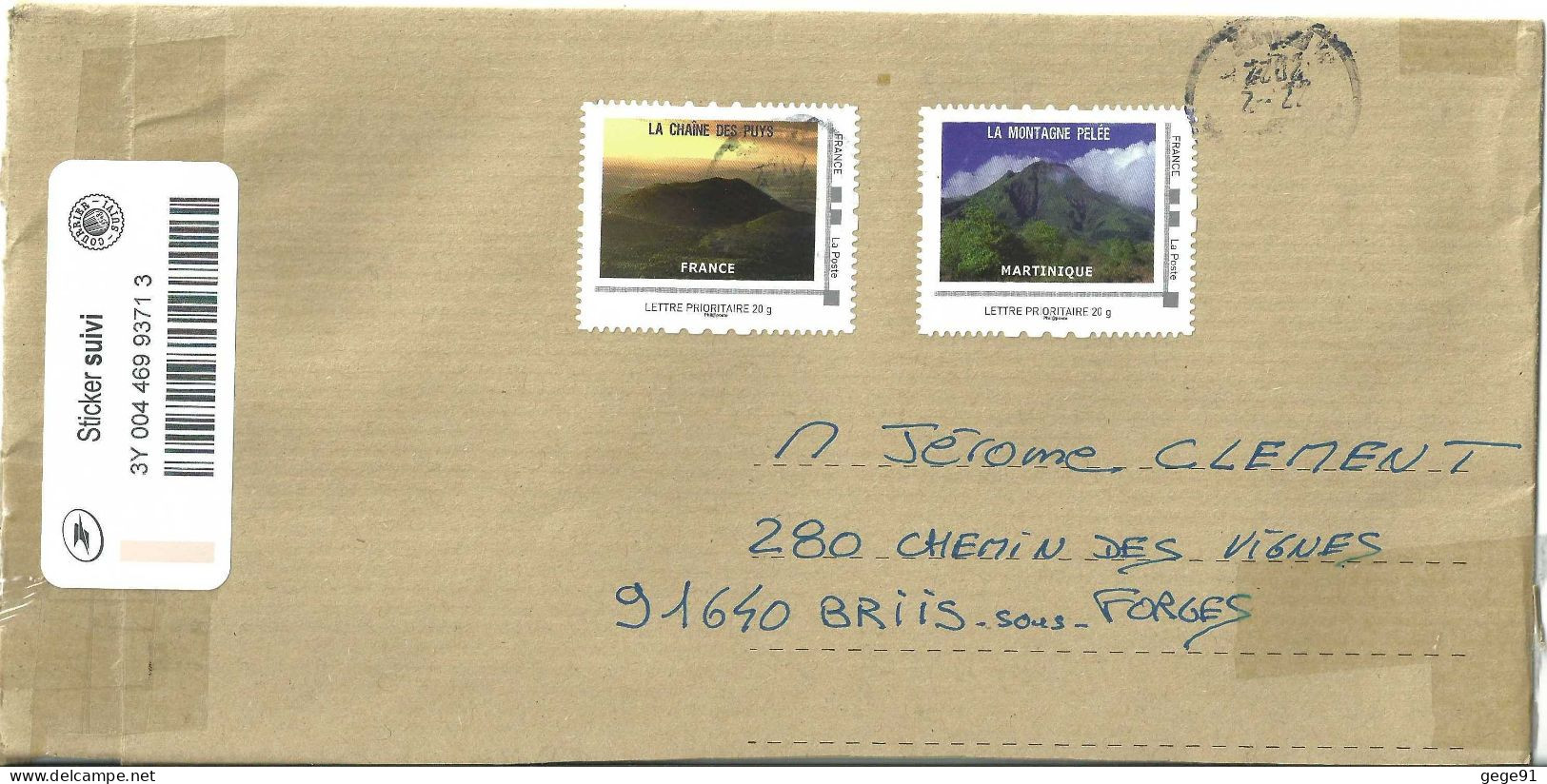 Timbres Collectors _ Volcans - Auvergne - Chaine Des Puys - Martinique - Montagne Pelée - Lettre Suivie - Collectors