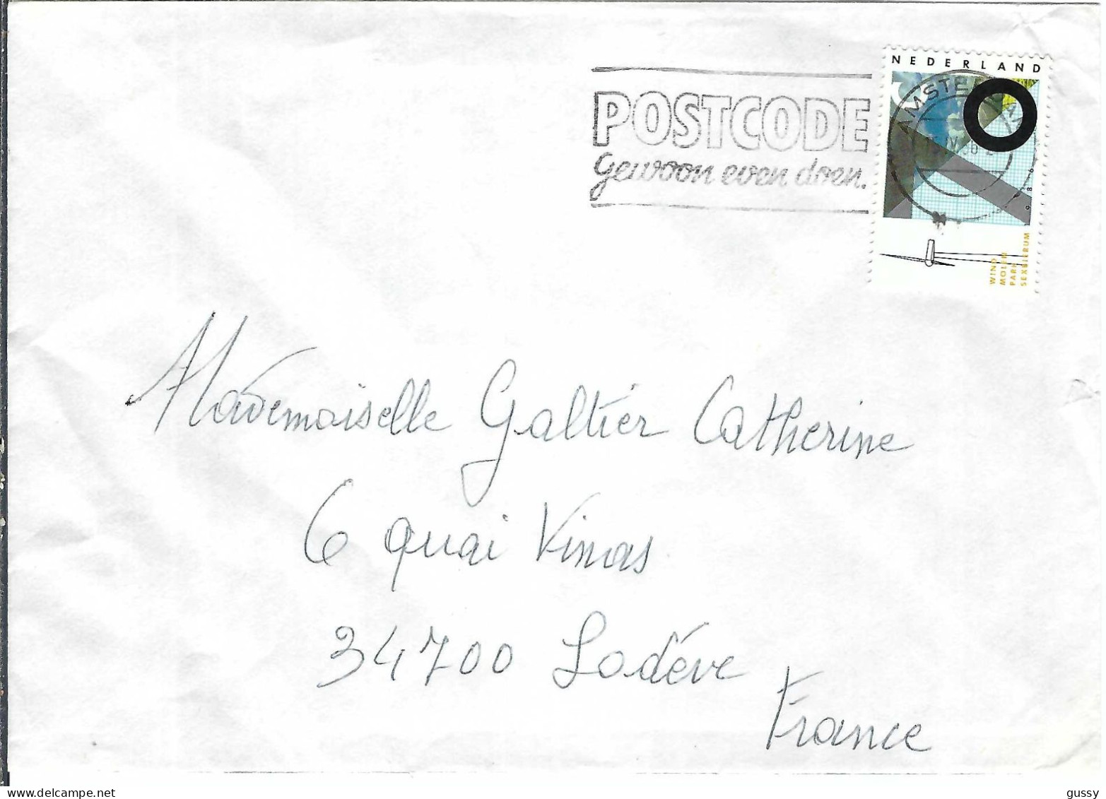 PAY BAS 1986: LSC De Amsterdam Pour Lodève (France) - Storia Postale