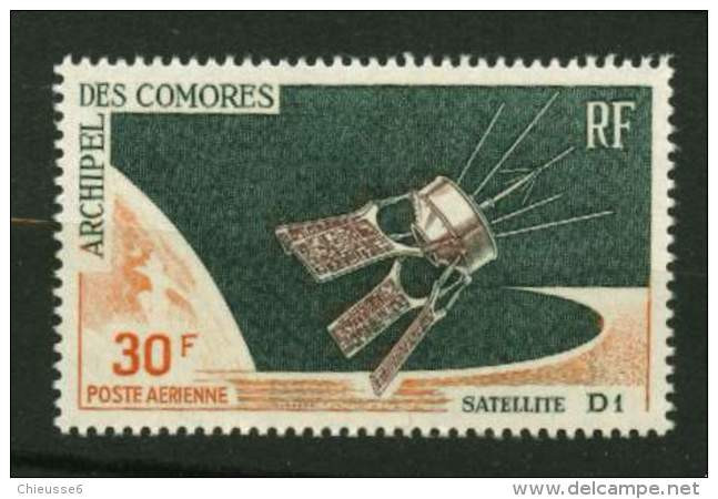 Comores ** PA N° 17 - Satéllite D 1 - - Unused Stamps