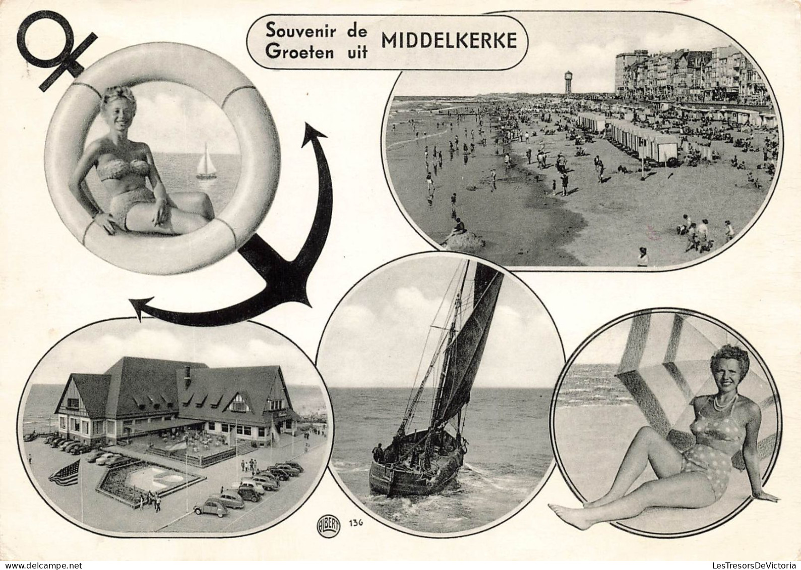 BELGIQUE - Middelkerke -  Souvenir De Middekerke - Multivues - Animé - Carte Postale Ancienne - Middelkerke