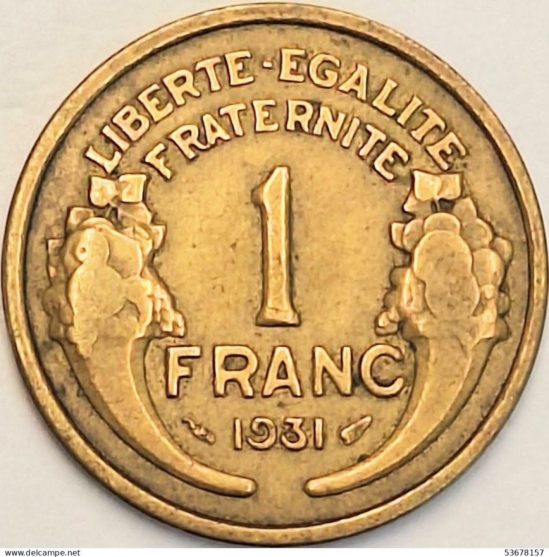 France - Franc 1931, KM# 885 (#4071) - 1 Franc