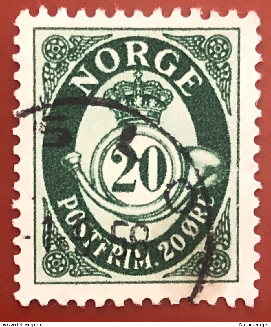 Norway - Post Horn - 20 Norway - øre - 1952 - Usados