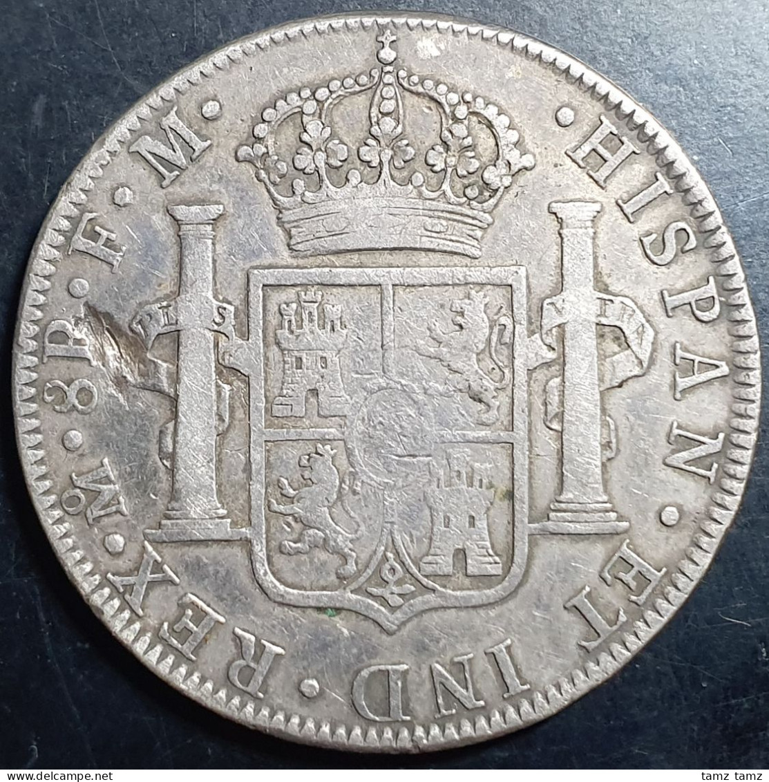 Mexico Spanish Colonial 8 Reales Carol Carolus III 1774 Mo FM Mexico City Mint - Mexique