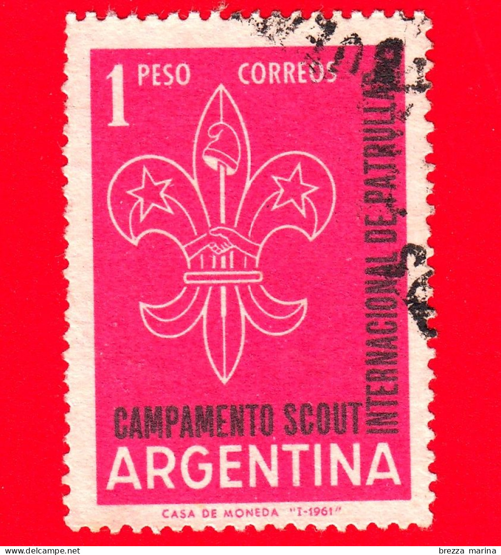 ARGENTINA - Usato - 1961 - Scoutismo - Jamboree Internazionale Degli Scout - 1 - Usati