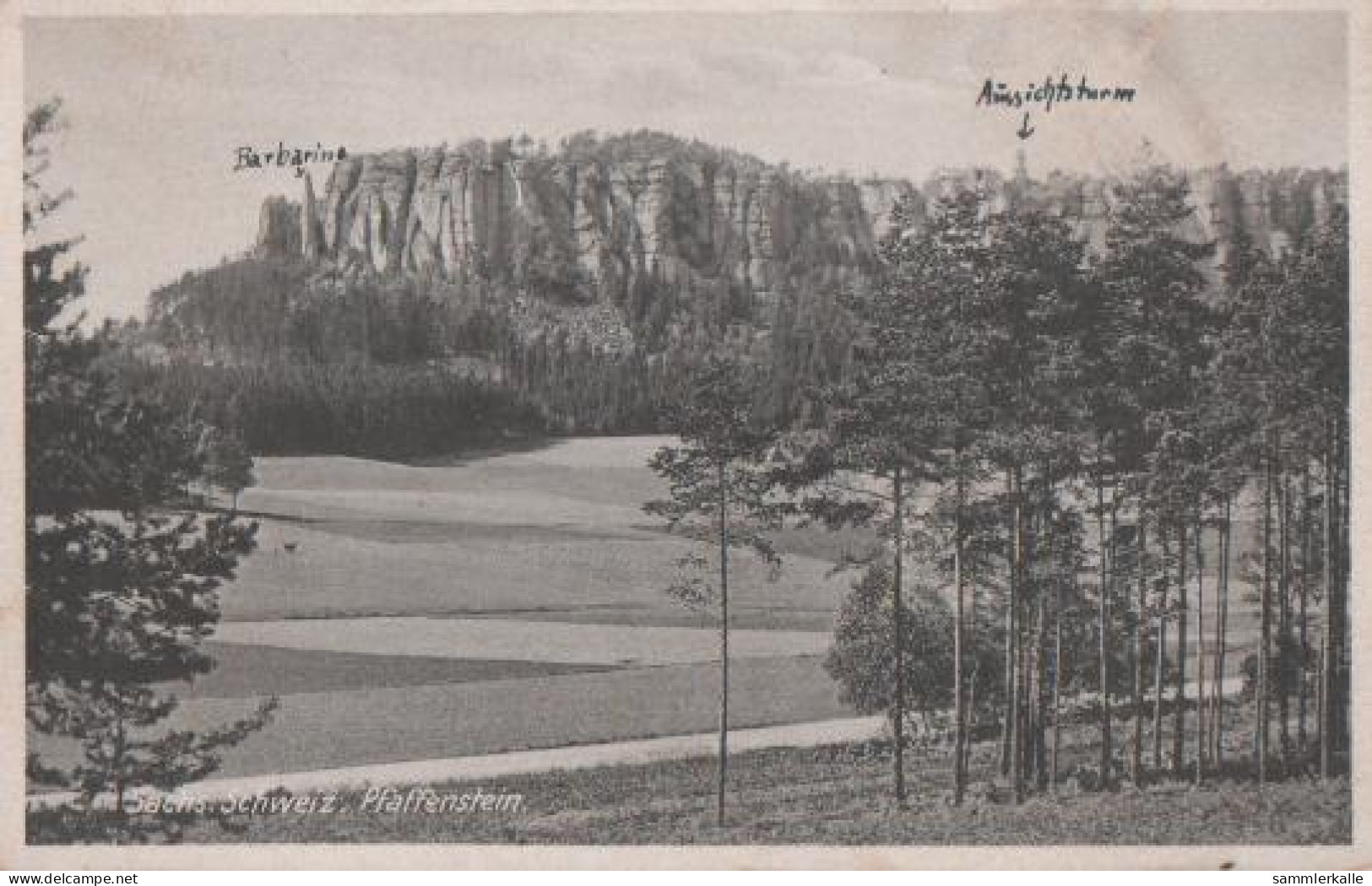 19623 - Königstein - Sächs. Schweiz - Pfaffenstein - 1927 - Koenigstein (Saechs. Schw.)