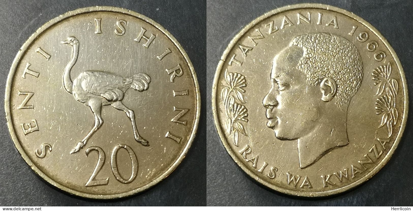 Monnaie Tanzanie - 1966 - 20 Senti - Tanzania