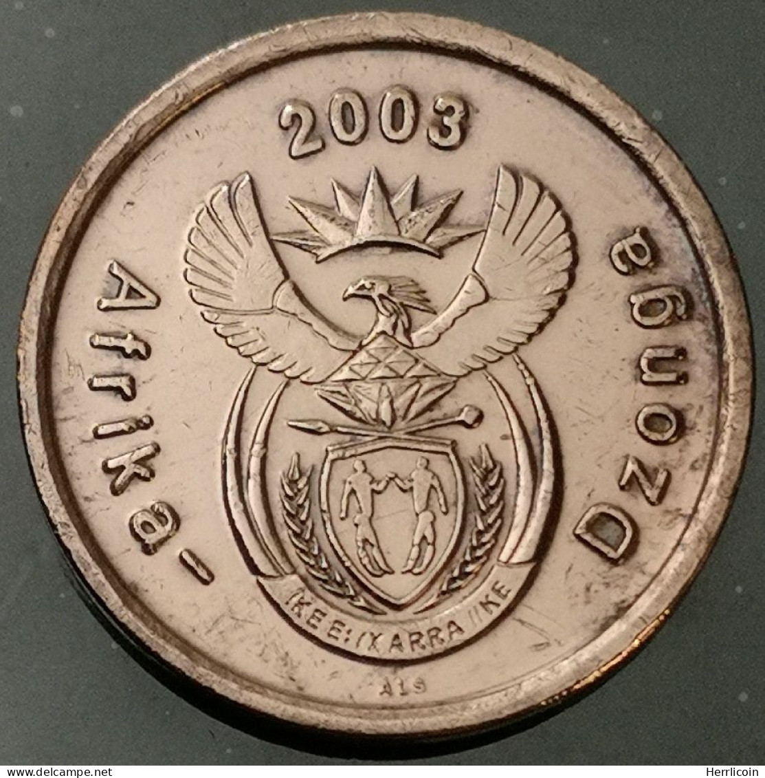 Monnaie Afrique Du Sud - 2003  - 5 Cents En Tsonga - AFRIKA DZONGA - Zuid-Afrika