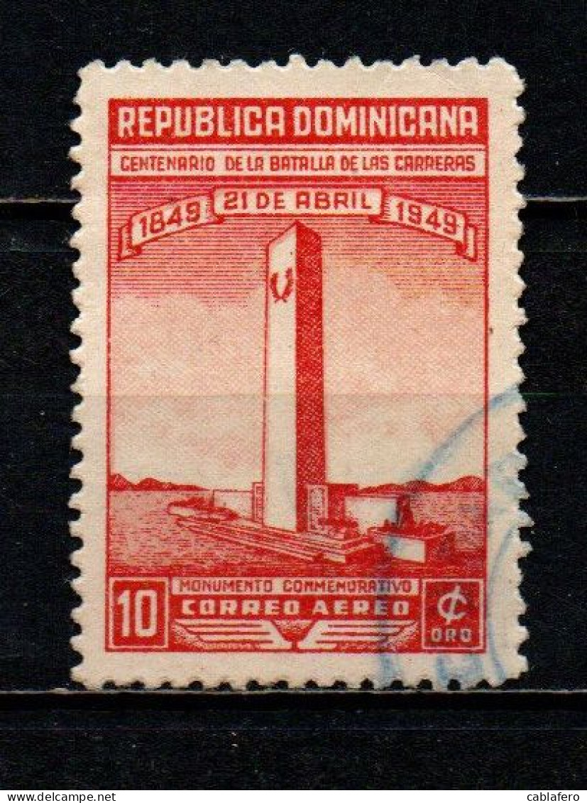 REPUBBLICA DOMENICANA - 1949 - MONUMENTO ALLA BATTAGLIA DI LAS CARRERAS - USATO - Dominican Republic